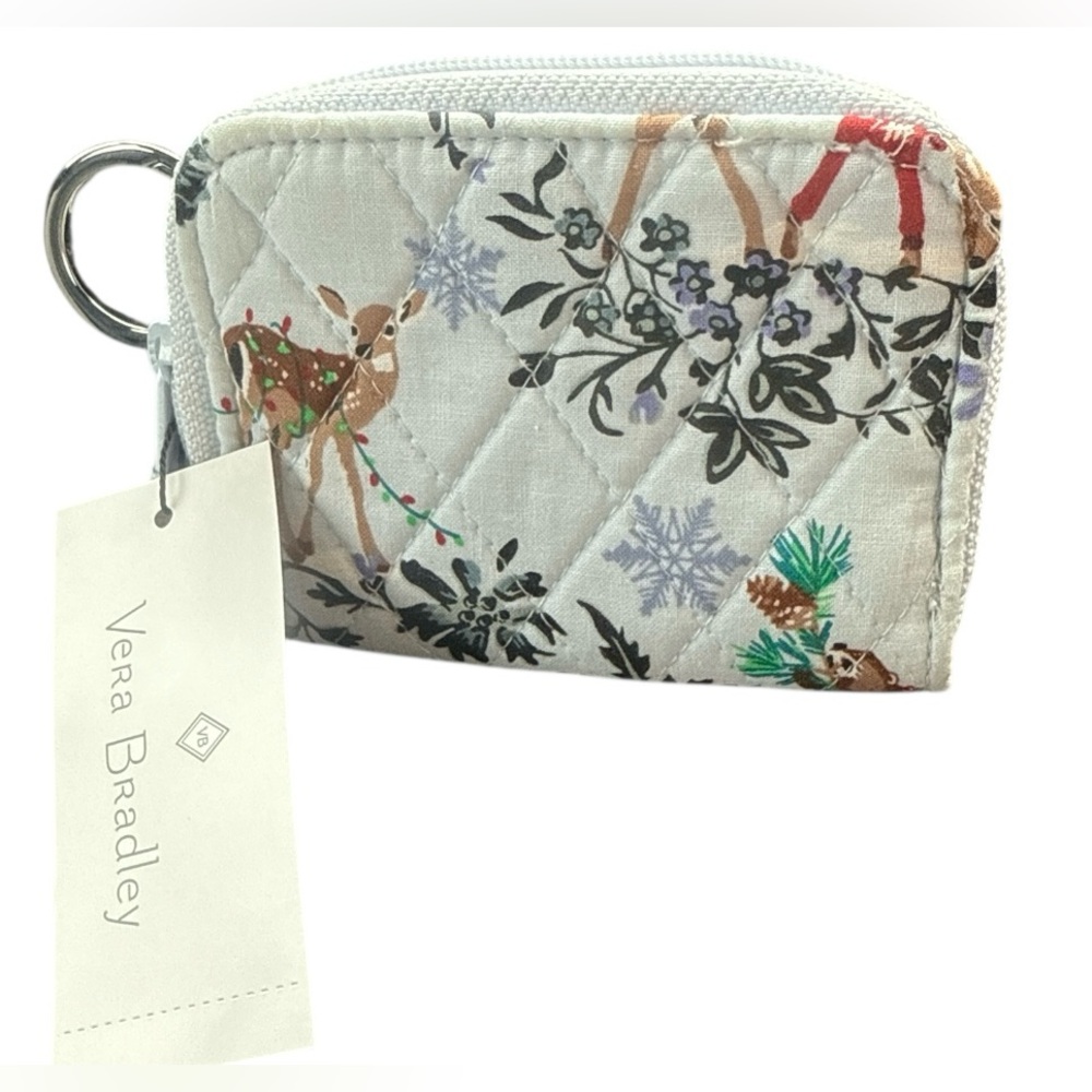 Vera Bradley Merry Mischief Snow Day RFID Petite Zip around Wallet